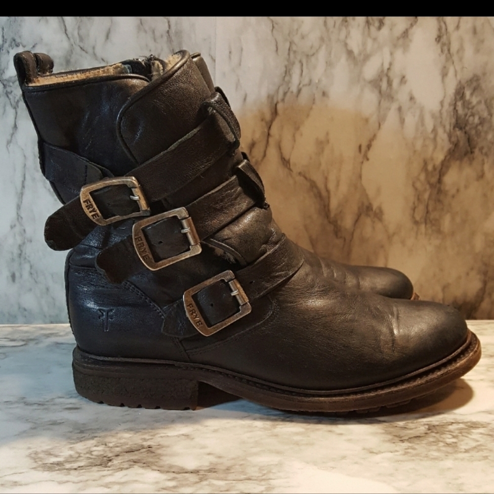 Frye Buckle Boots